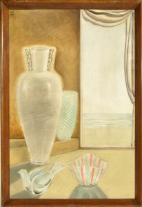 Stillleben mit Vasen und Gläsern, 1949